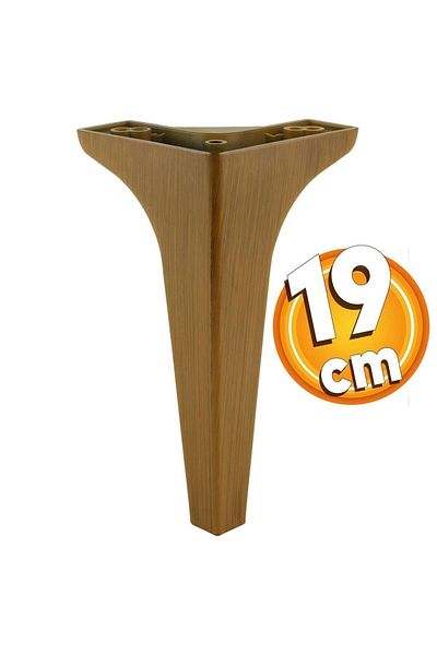 Badem10 Canapea de lux din sidef - 19 cm picioare din nuc închis Unitate TV Fotoliu consolă 4 buc