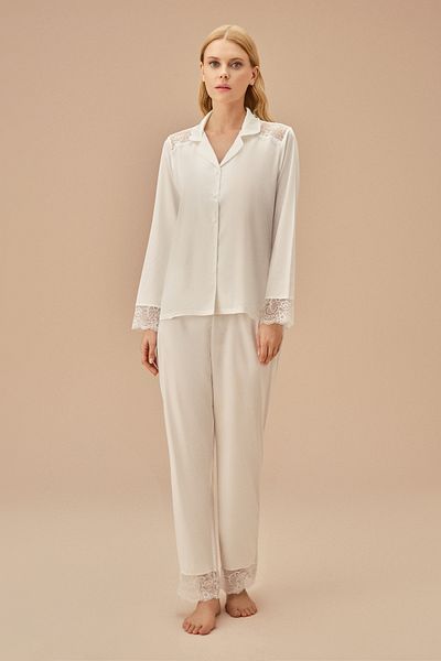 SUWEN Pyjama-Set für Herren - Pansy Lace Masculine