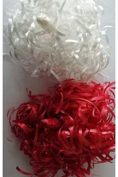CAN Handmade Plump Flashy Performance Pompom Red-white Set