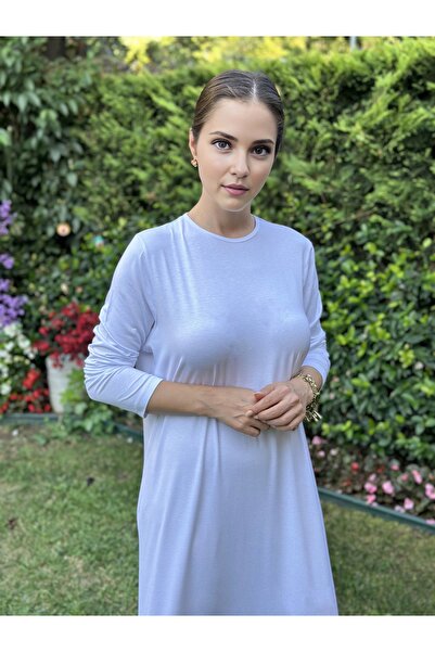 two in sis Crew λαιμόκοψη βαμβακερή βισκόζη πλεκτό φόρεμα χιτζάμπ Εσωτερικό βαμβακερό εσώρουχο χτενισμένο εσωτερικά ρούχα