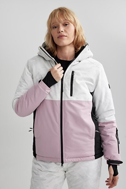 DeFacto Fit Water Repellent Hooded Fleece Coat - Με επένδυση, Regular Fit A3517ax23wn