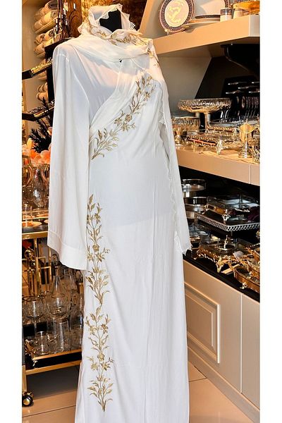 Antepiş Home Embroidered Prayer Gown and Mevlüt Cover Set