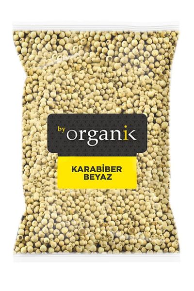 BY ORGANİK White Pepper - Black Pepper 500 gr (Succulated, Large Grain, No Additives)