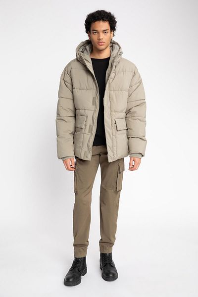 DeFacto Inflatable Coat Hooded Zipper Double Pocket A2540Ax23Wn