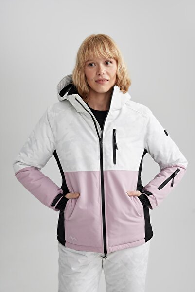 DeFacto Fit Water Repellent Hooded Fleece Coat - Με επένδυση, Regular Fit A3517ax23wn