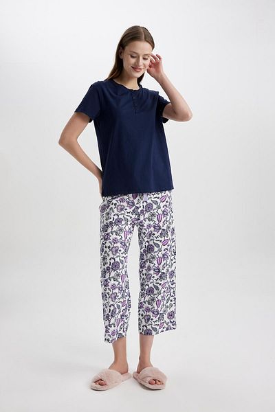 DeFacto Set de pijamale cu mânecă scurtă Fall In Love, cu ajustare normală B6194ax24sp