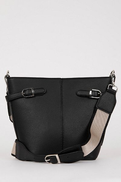 DeFacto Women's Buckle Faux Leather Crossbody Bag D5431Axns