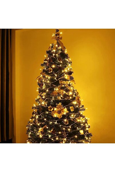 Toptanhane Yılbaşı Işığı 3 Metre Pilli Şeffaf Kablolu 20 Ledli Dekoratif Yeni...