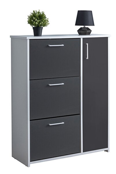 Setay Uludağ Düşer Kapaklı Ayakkabılık - Antrasit