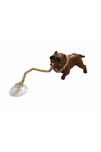 MR Pitbull Figurine Dog on the Glove Box Interior Ornament Pitbull Torpedo Ma...