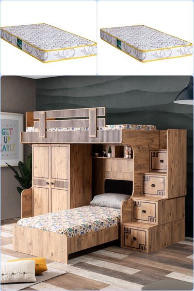 Setay Ranza, Natural Ranza Karyola Dolap 2 Adet Comfort Yatak