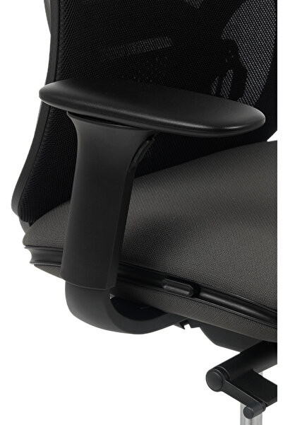 Bürosit Eman Plastik File Arkalık Siyah Gövde Çalışma Koltuğu (Kumaş)