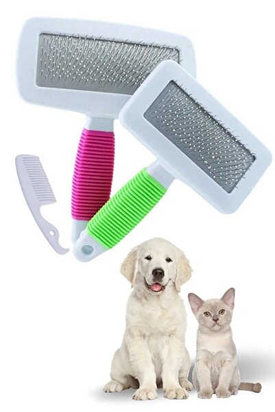 Toptanhane Evcil Hayvan Kedi Köpek Tüy Tarama Kaşıma Tarağı Telli Fırça Küçük...