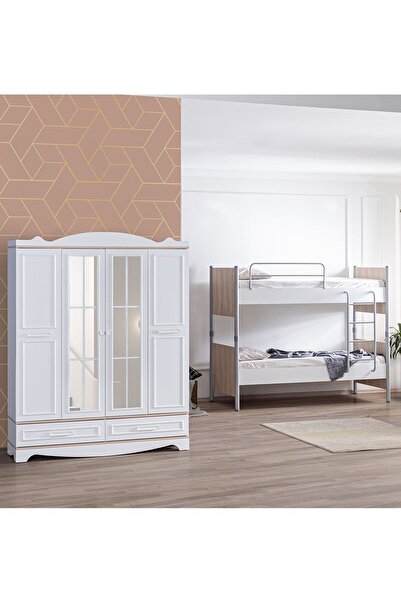 Setay Ranza, Zirve Metal Ayrılabilir Ranza 4 Kapılı Dolap