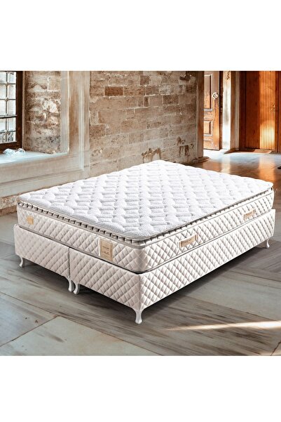 Setay Stella Ortopedik Çift Kişilik Yaylı Yatak - Krem