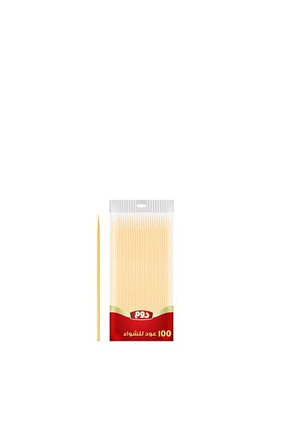 Jawad Bbq Skewers 15cm Wood - 100Pcs