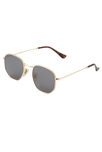 Angel Eyes Beşgen Güneş Gözlüğü Unisex Gold Metal Beşgen Polarize