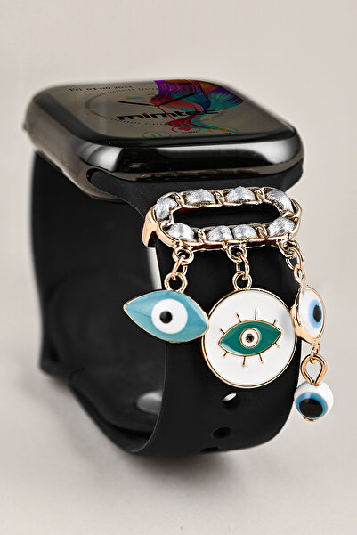 mimtec Apple Watch Uyumlu Charm Süs Akıllı Saatlerle Uyumlu Charm Aksesuar Süs Kordon Süsü
