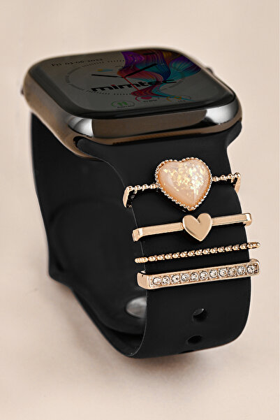 mimtec Apple Watch Uyumlu Charm Süs Akıllı Saatlerle Uyumlu Charm Aksesuar Sü...