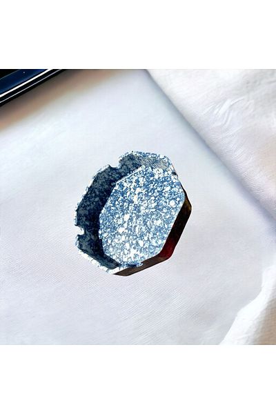 Dore Voir 2 Pieces Melamine Ash Tray - Navy Blue White Dotted