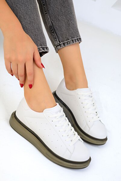 SOHO Dámské bílé tenisky – model 19507