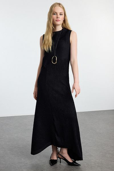 Trendyol Modest Pletené černé spodní prádlo - TCTAW25EB00098