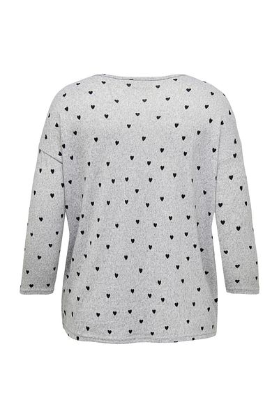 Only Carmakoma Жіноча трикотажна блузка з коротким рукавом високого дизайну PL95EA5