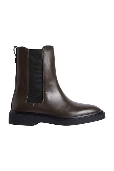 Calvin Klein Μπότα Chelsea - Flat Top, Lth Model