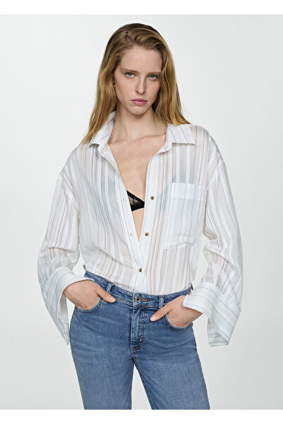 MANGO Woman Orta Denim Rengi Kadın  Jeans 67150337