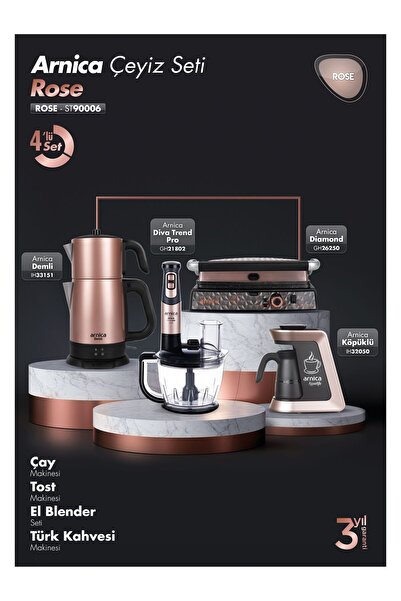Arnica 4'lü Çeyiz Seti ST90006 Rose