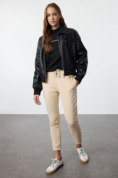 Trendyol Collection Basic Stone Jogger Sweatpants - Dünn gestrickt, TWOAW21EA0194