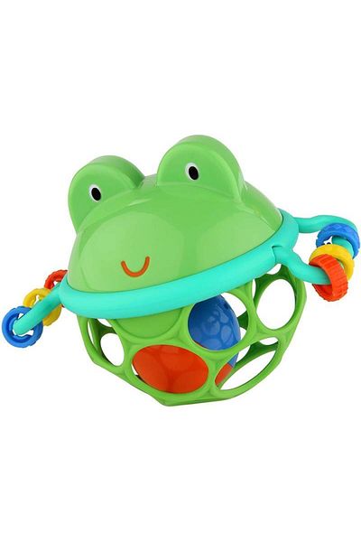 Baby Einstein لعبة خشخشة الضفدع الصغيرة من أوبال