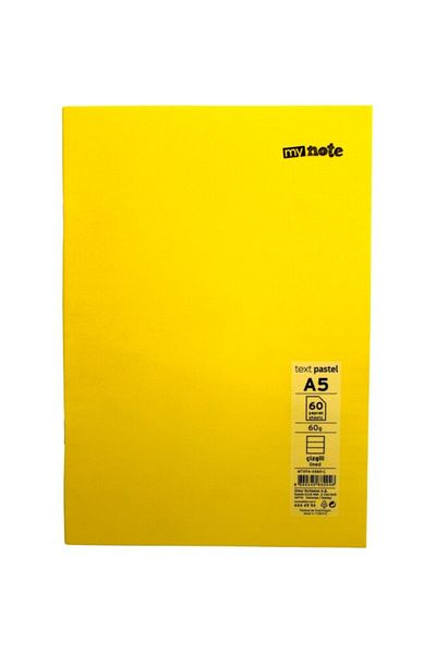 Mynote A5 60 Sheets Lined - Plastic Pastel Cover Notebook