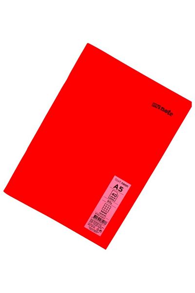 Mynote Neon Covered A5 40 Sheets Checkered Plastic Notebook
