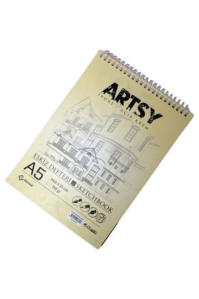 GÜRMAT Gürmat A5 Sketchbook - 50 Sheets, 110 gr, 555-I