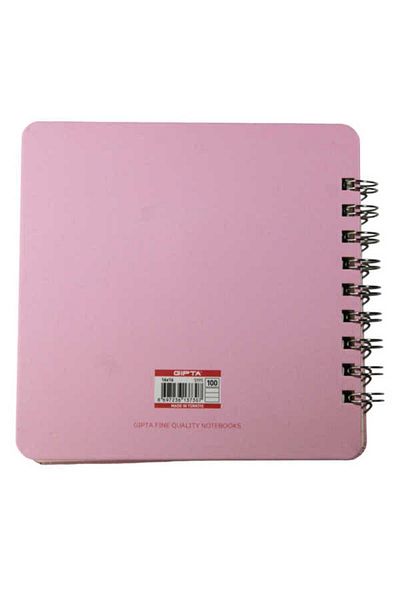 Gıpta Spiral Hard Cover Notebook 100 Sheets Lined 16 X 16 Cm