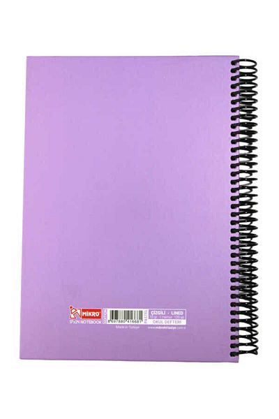 Mikro Edition Pastel 120 Sheets Lined School Notebook 17 X 24 Cm