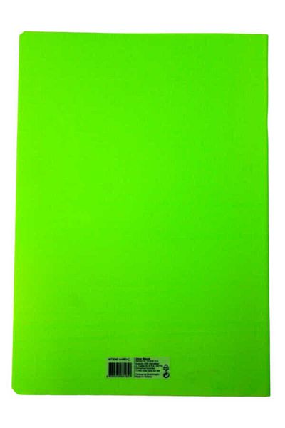 Mynote Text Neon A4 80 Sheets Striped Plastic Cover Notebook