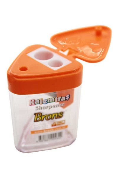 Brons Triangle Bowl Pencil Sharpener Br-572