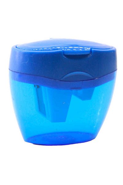 Puti Three Compartment Okra Thick Pencil Sharpener 06369