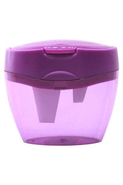 Puti Three Compartment Okra Thick Pencil Sharpener 06369