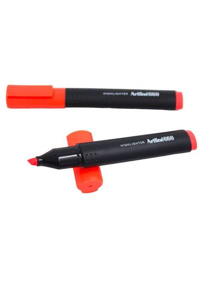 artline Ek-660 Red Highlighter Pen