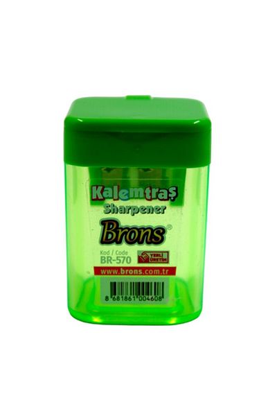 Brons Br-570 Model Square Bowl Pencil Sharpener