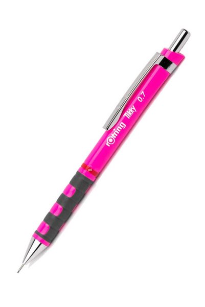 Rotring Tikky 0.7 نيون بينك - قلم ميكانيكي متعدد الاستخدامات