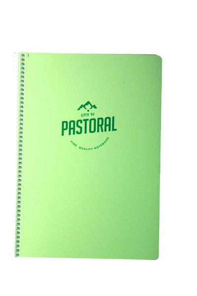 Gıpta A4 72 Sheets Lined Pastoral Spiral Plastic Cover Notebook