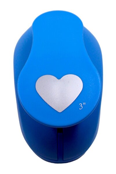 Bubu Büyük Şekilli Delgeç Kalp Xxl Basım Çapı 7.6 Cm