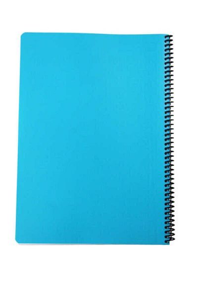 Mynote Flex A4 80 Sheets Checked Spiral Plastic Neon Cover Notebook