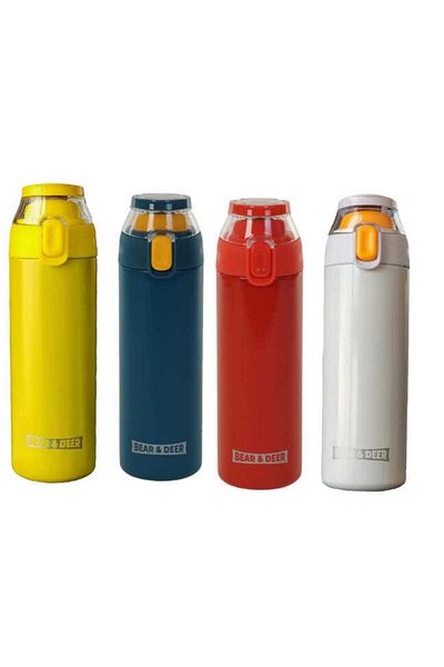 B&D ACCESSORY بي اند دي دورق ستيل بغطاء شفاف 450 مل Bd-mt0033