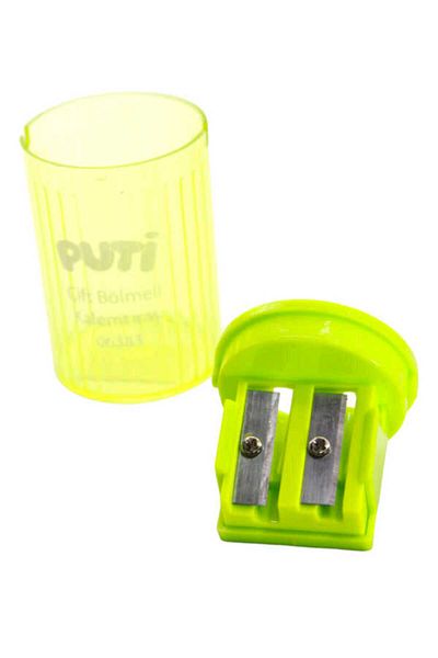 Puti Double Compartment Pencil Sharpener 06383