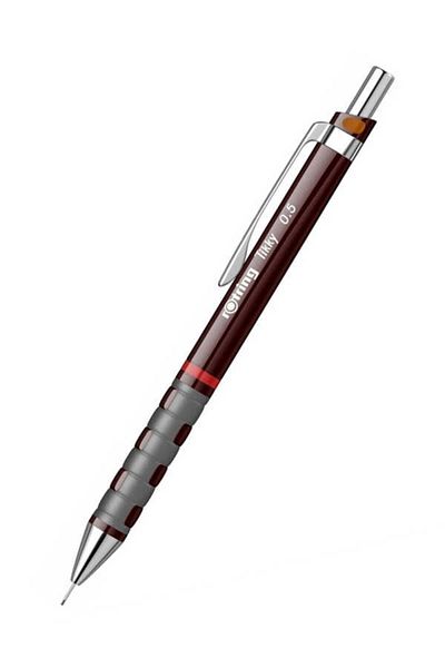 Rotring Tikky 0.5 Claret Red Versatil Mechanical Tip Pen